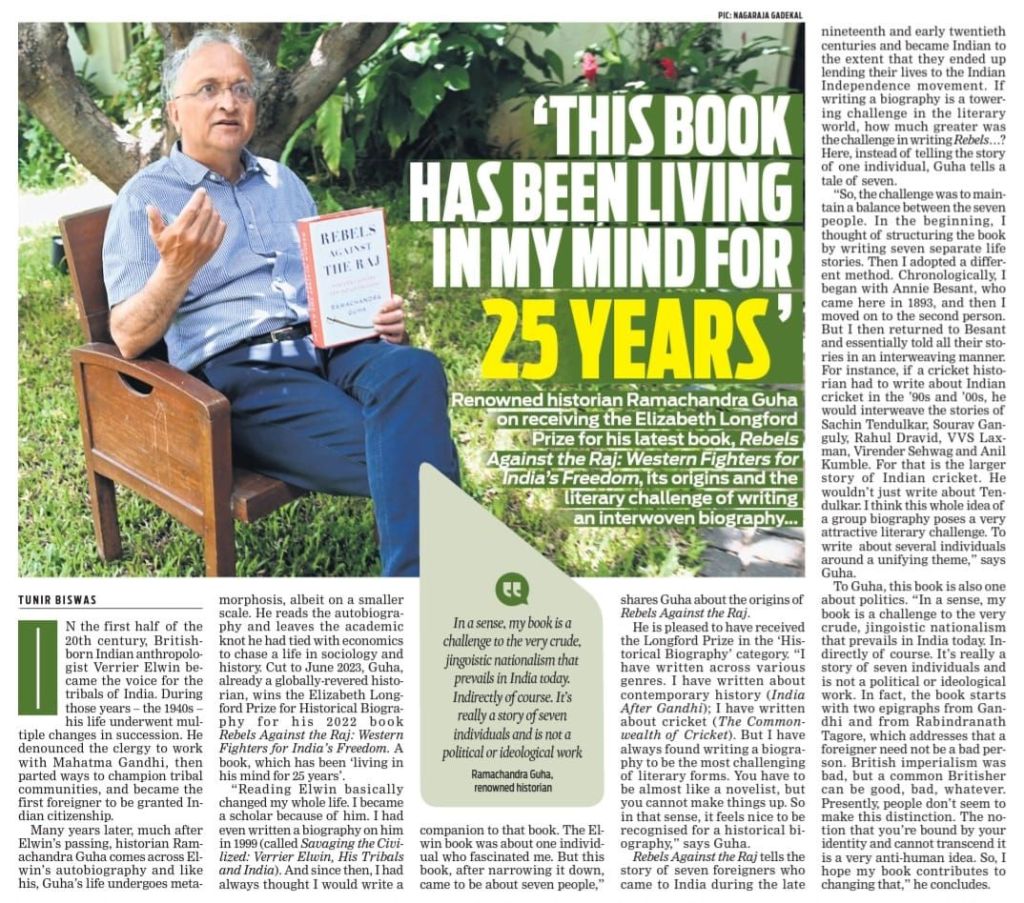 ‘This book has been living in my mind for 25 years’: Ramachandra&nbsp;Guha