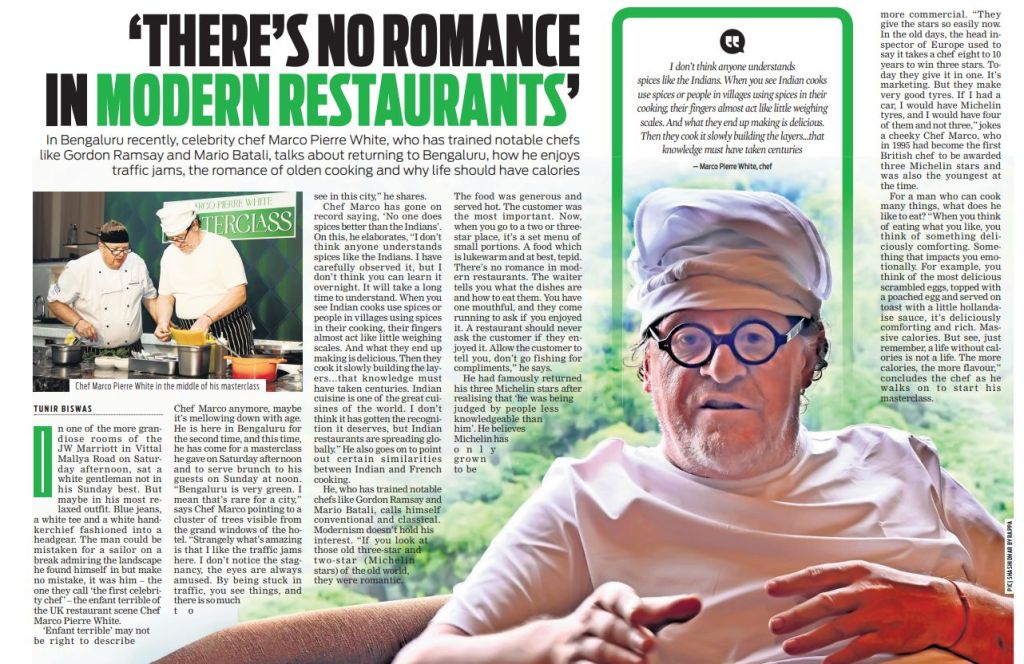 ‘There’s no romance in modern restaurants’: Marco Pierre&nbsp;White