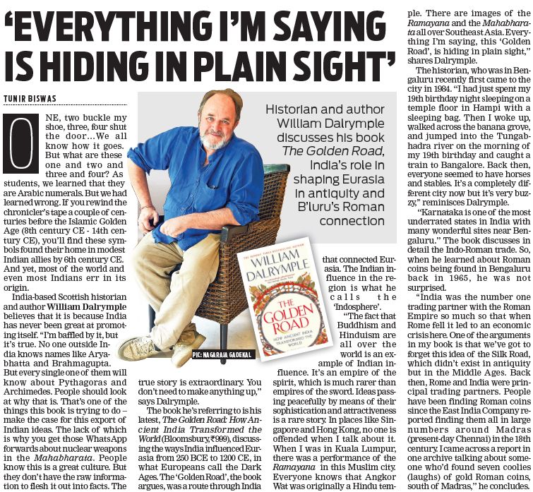 ‘Everything I’m saying is hiding in plain sight’: William&nbsp;Dalrymple